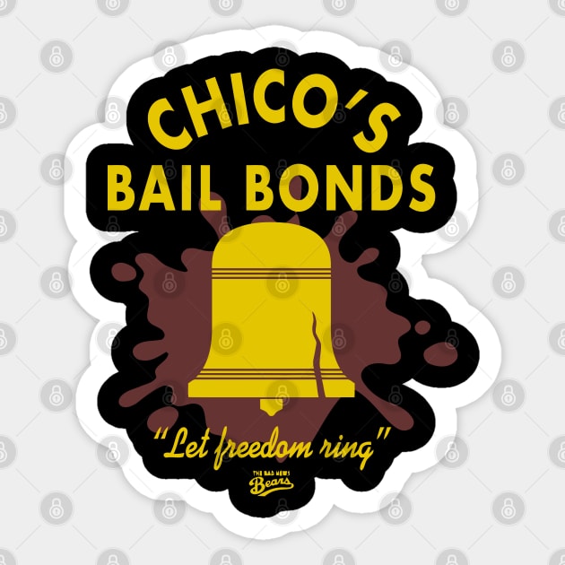 Bad News Bears Chicos Bail Bonds Sticker by joeysartworld